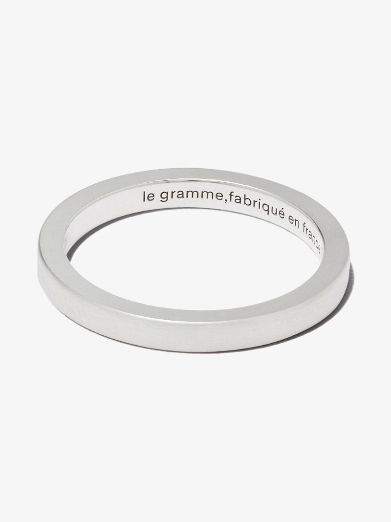 Sterling Silver La 3g Brushed Ribbon Ring