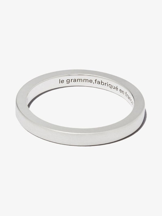 Sterling Silver La 3g Brushed Ribbon Ring