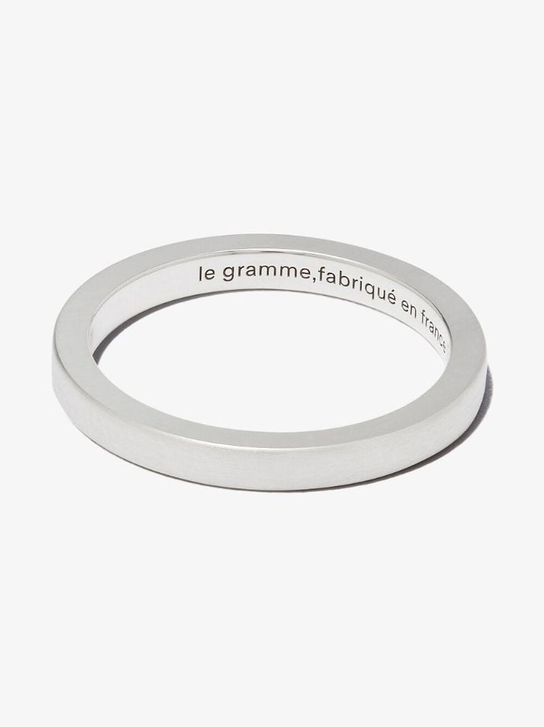 Sterling Silver La 3g Brushed Ribbon Ring