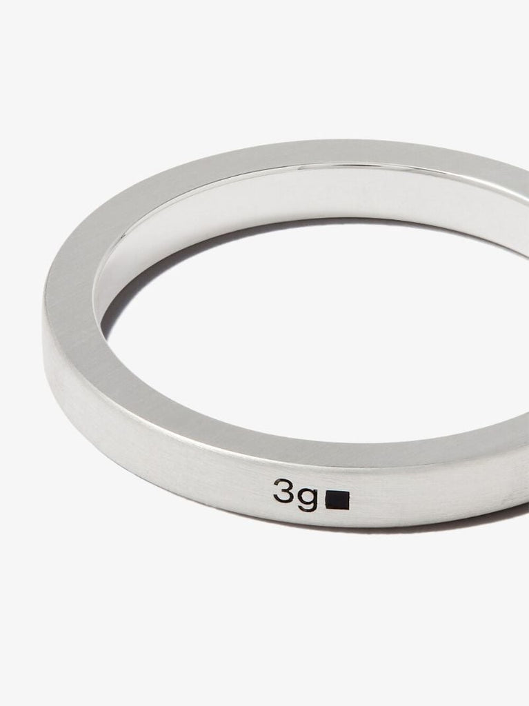 Sterling Silver La 3g Brushed Ribbon Ring