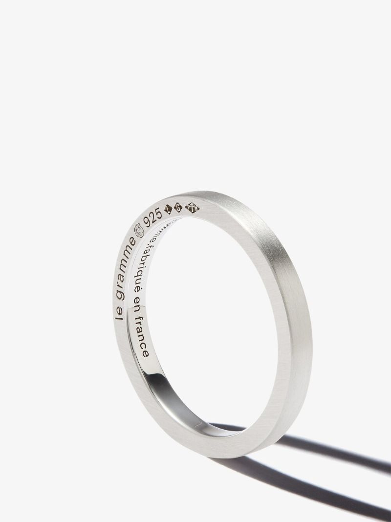 Sterling Silver La 3g Brushed Ribbon Ring