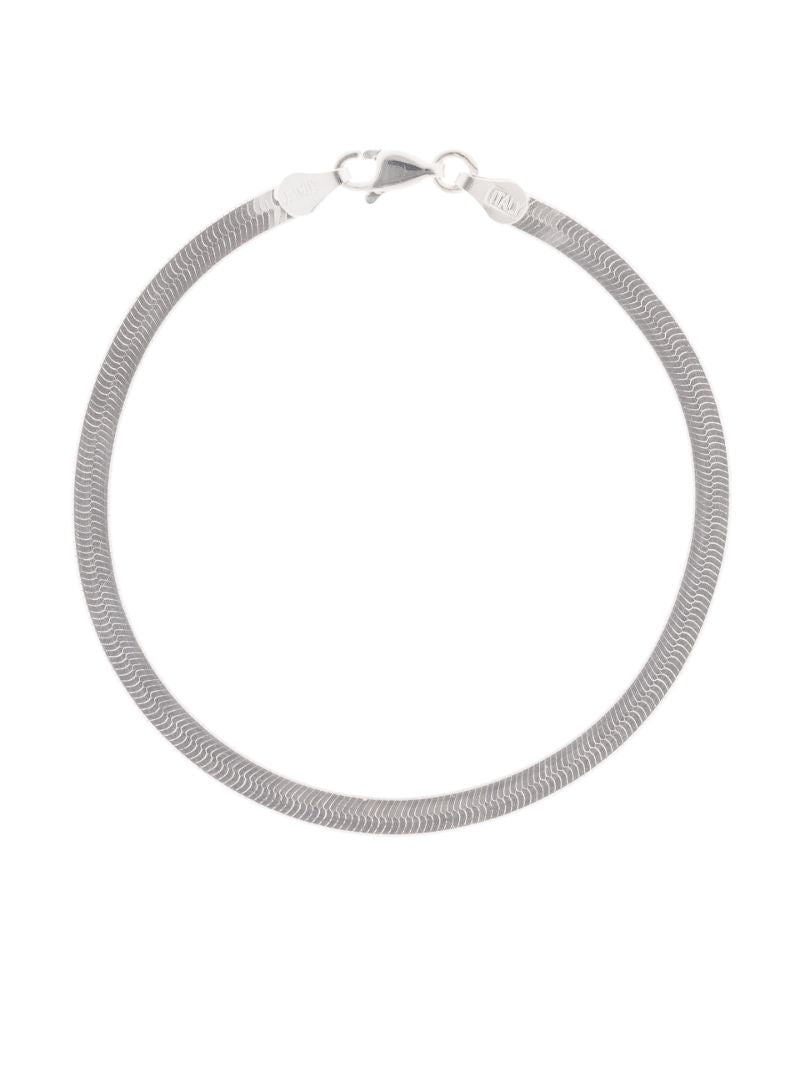 Silver Herringbone Bracelet