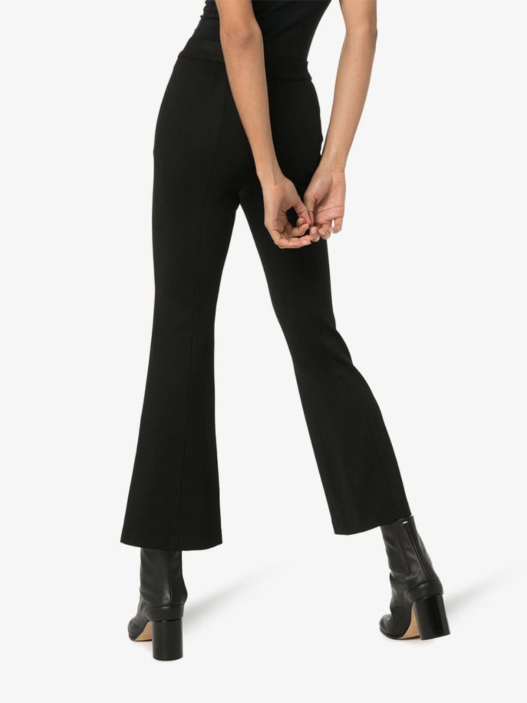 Flared Cropped Trousers