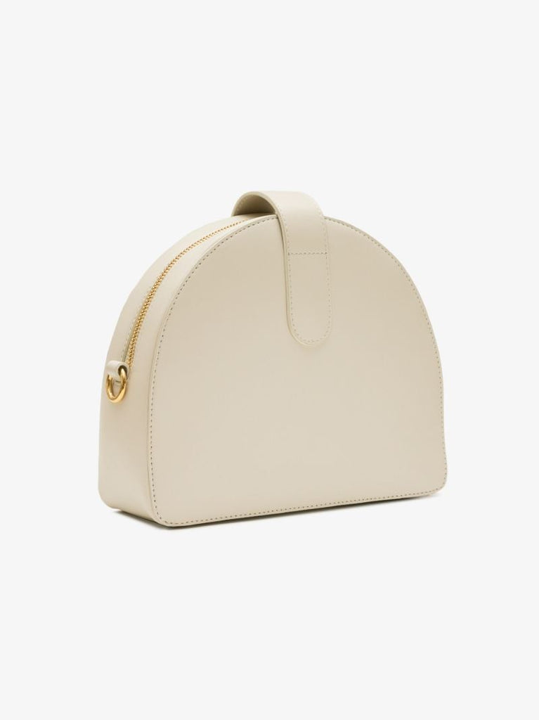 White Midge Leather Cross Body Bag