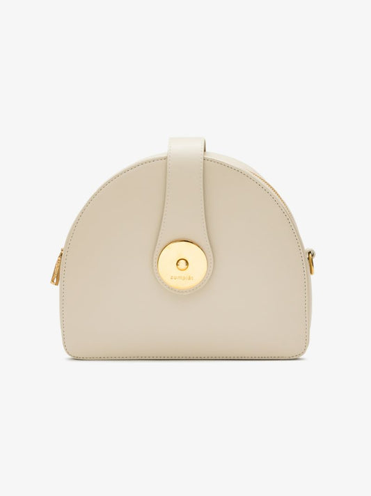 White Midge Leather Cross Body Bag