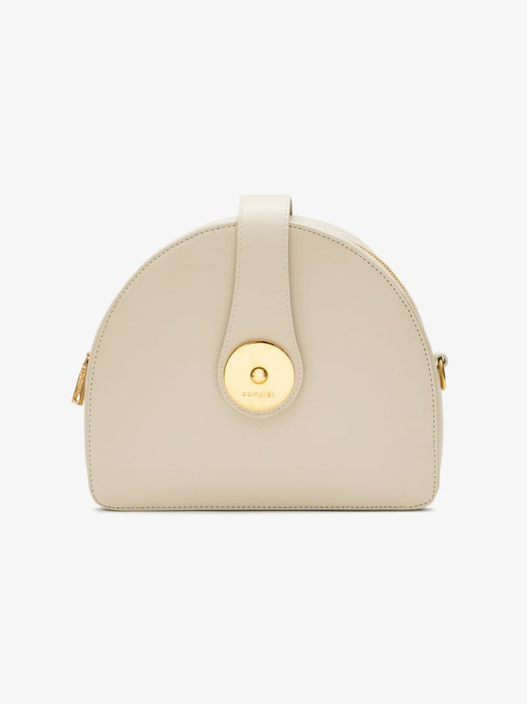 White Midge Leather Cross Body Bag
