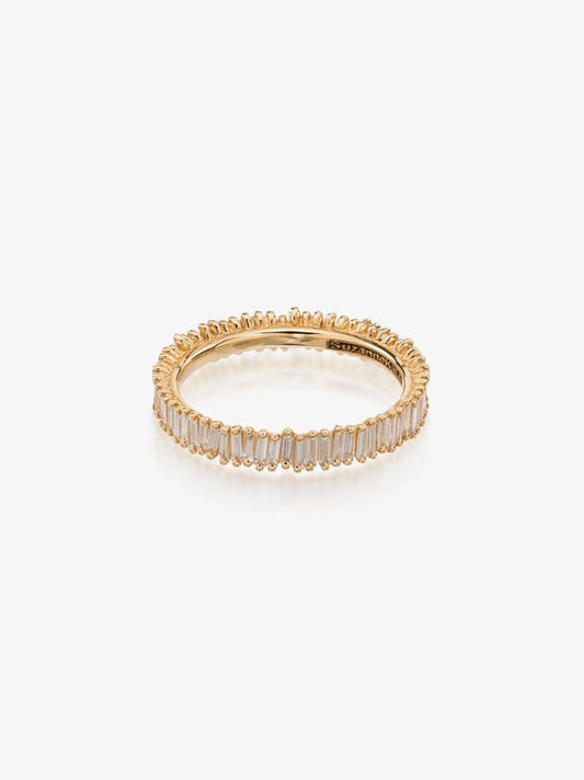 18k Yellow Gold Eternity Band Diamond Ring