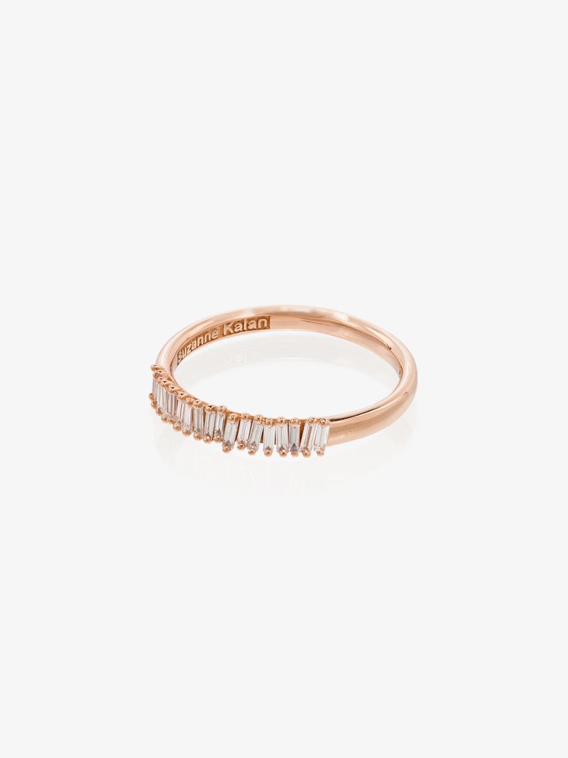 18k Rose Gold Half Eternity Diamond Ring