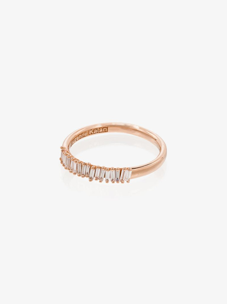 18k Rose Gold Half Eternity Diamond Ring