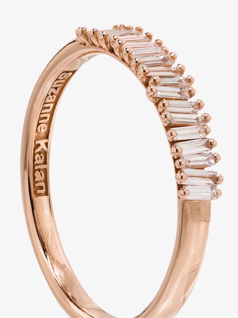 18k Rose Gold Half Eternity Diamond Ring