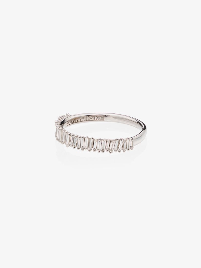 18k White Gold Baguette Diamond Ring