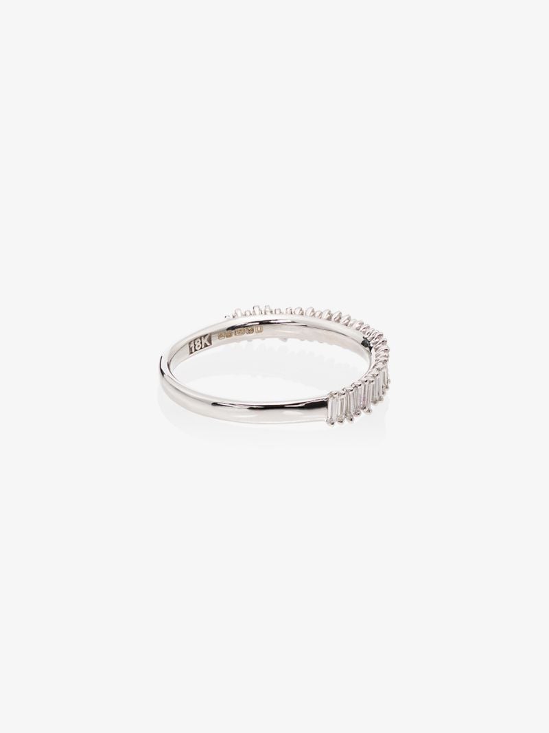 18k White Gold Baguette Diamond Ring