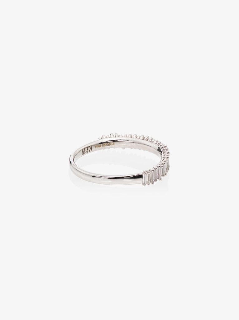 18k White Gold Baguette Diamond Ring