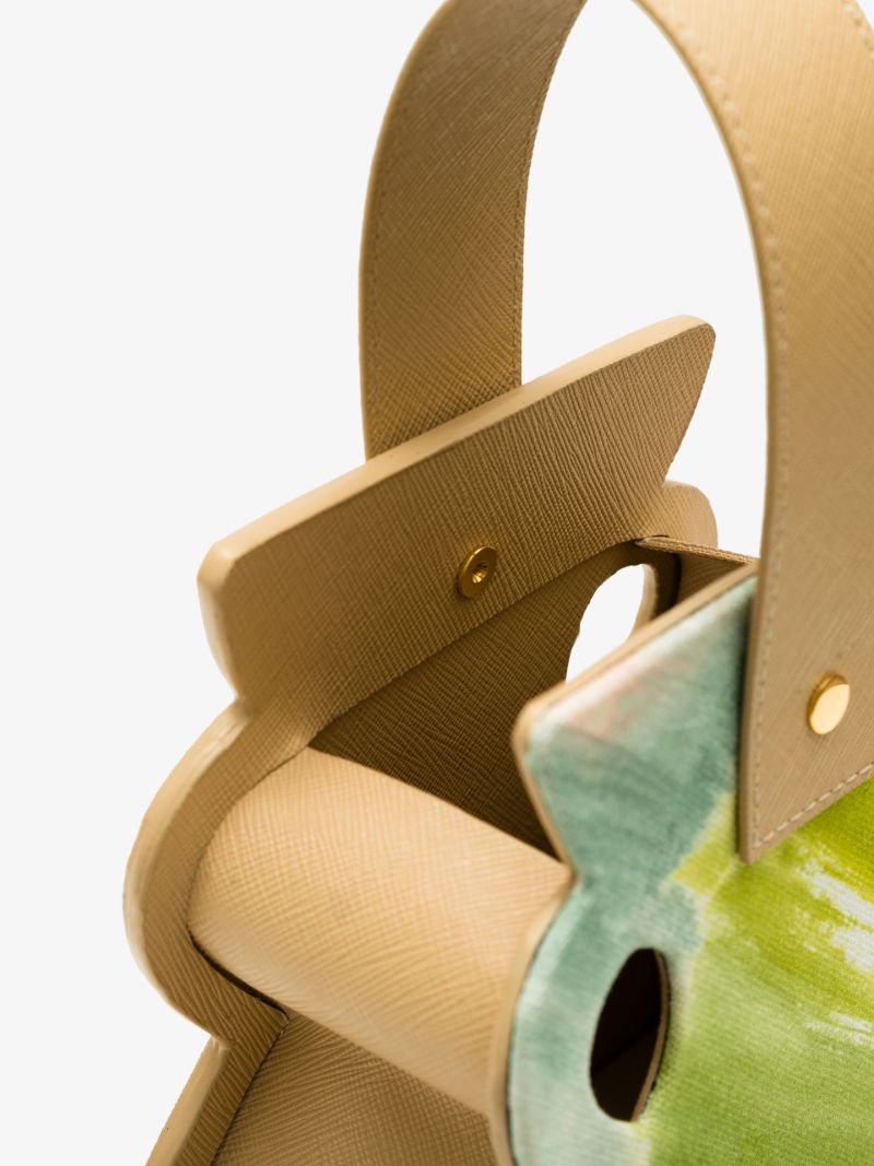 Beige Cut-out Vessel Mini Bag