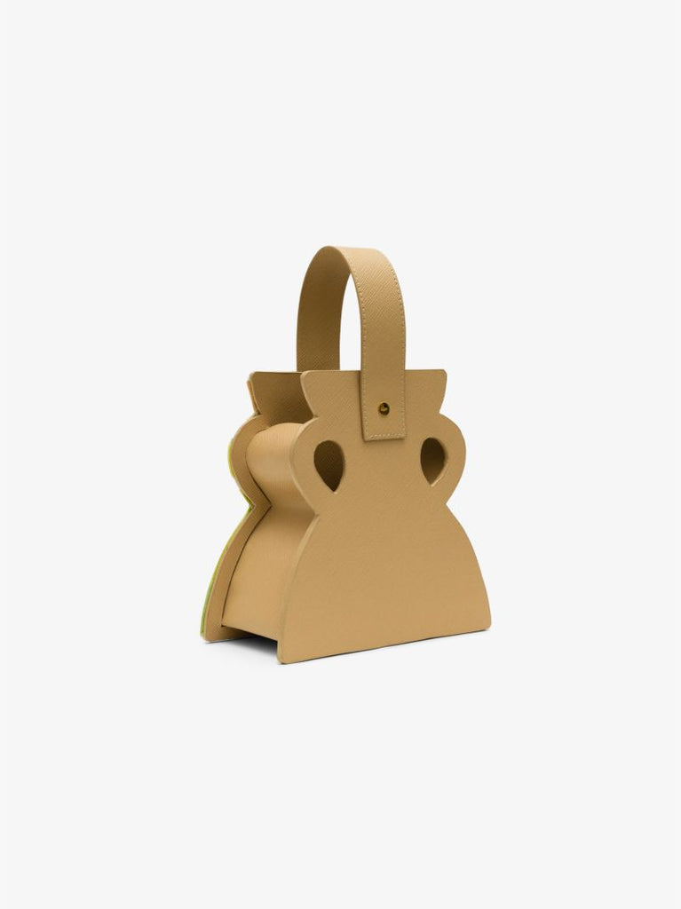 Beige Cut-out Vessel Mini Bag