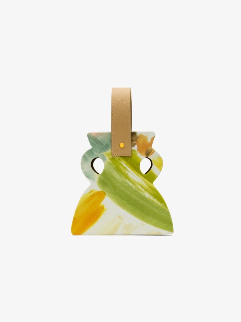 Beige Cut-out Vessel Mini Bag