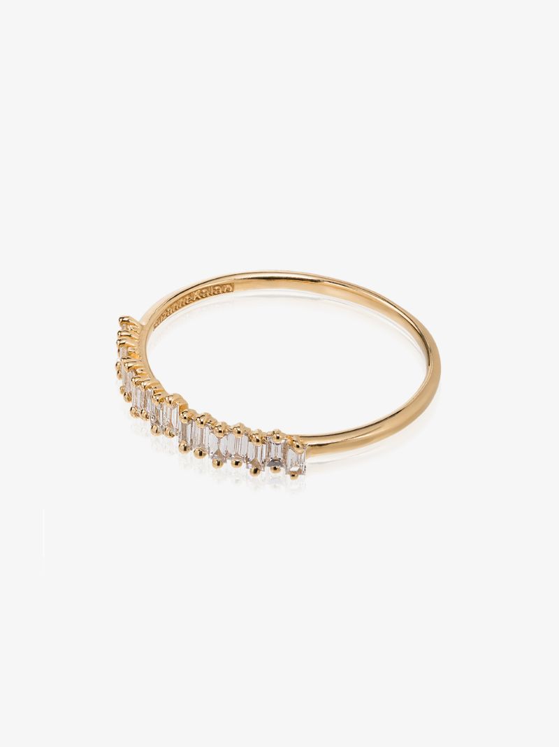 18k Yellow Gold Classic Diamond Stacker Band Ring