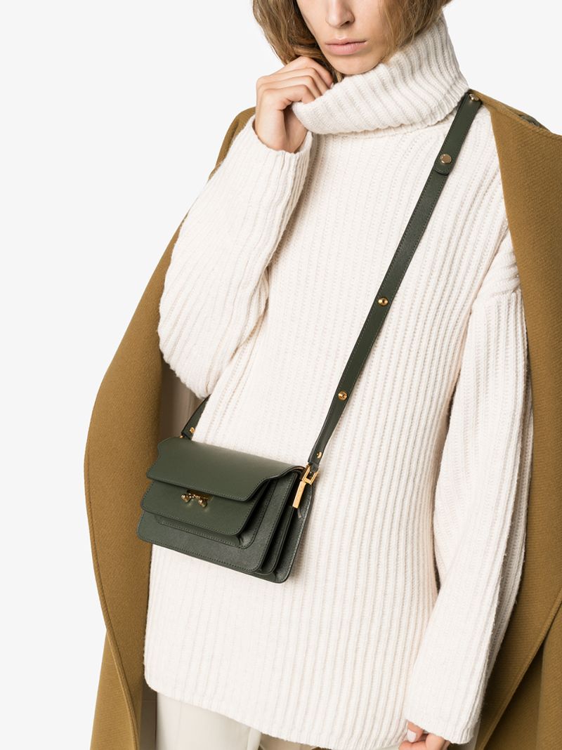 Green Mini Trunk Shoulder Bag