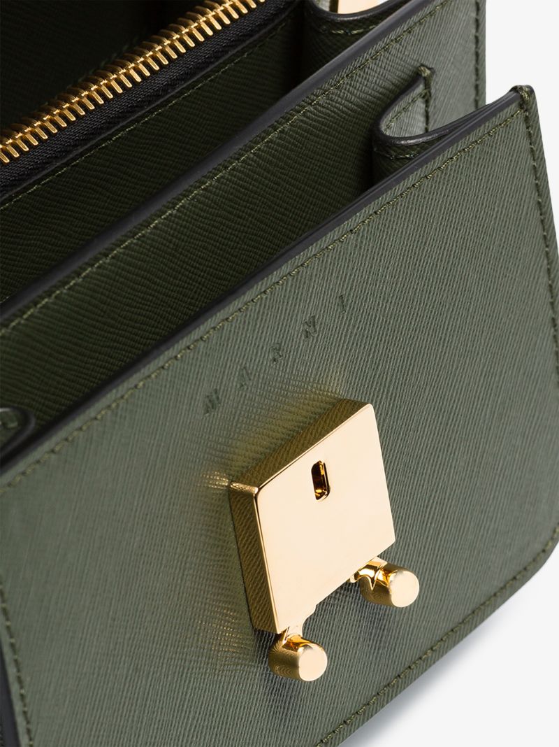 Green Mini Trunk Shoulder Bag