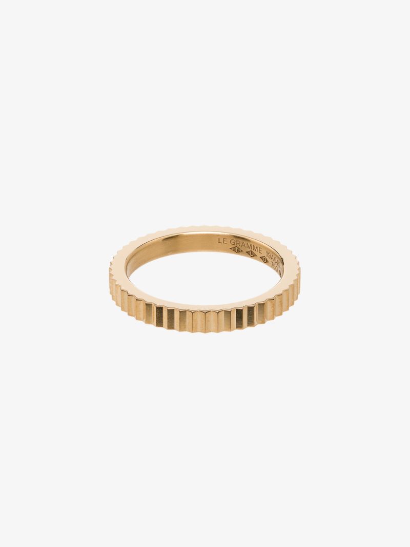 18k Yellow Gold Vert GuillochÃ_x0083_Â© Ring