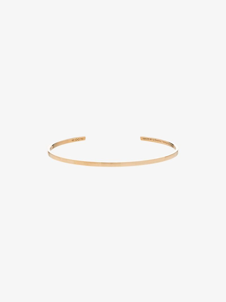 18k Yellow Gold Le 7g Polished Ribbon Bracelet