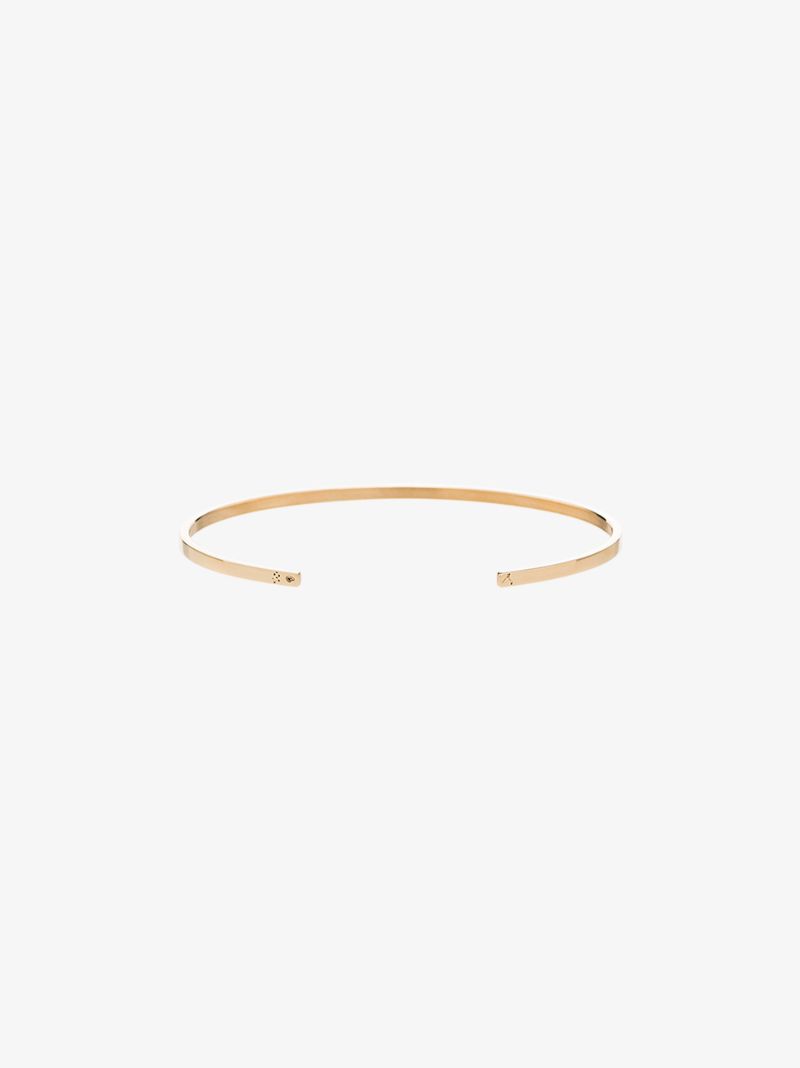 18k Yellow Gold Le 7g Polished Ribbon Bracelet