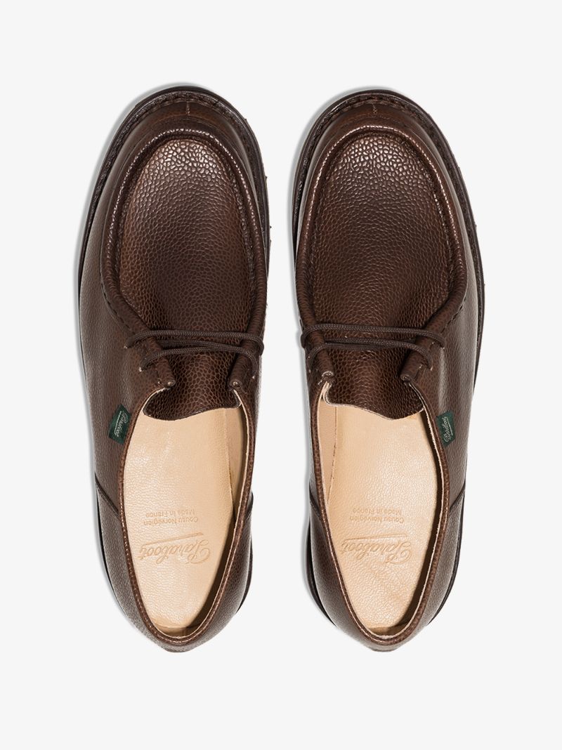Brown Michael Grain Lace-up Shoes