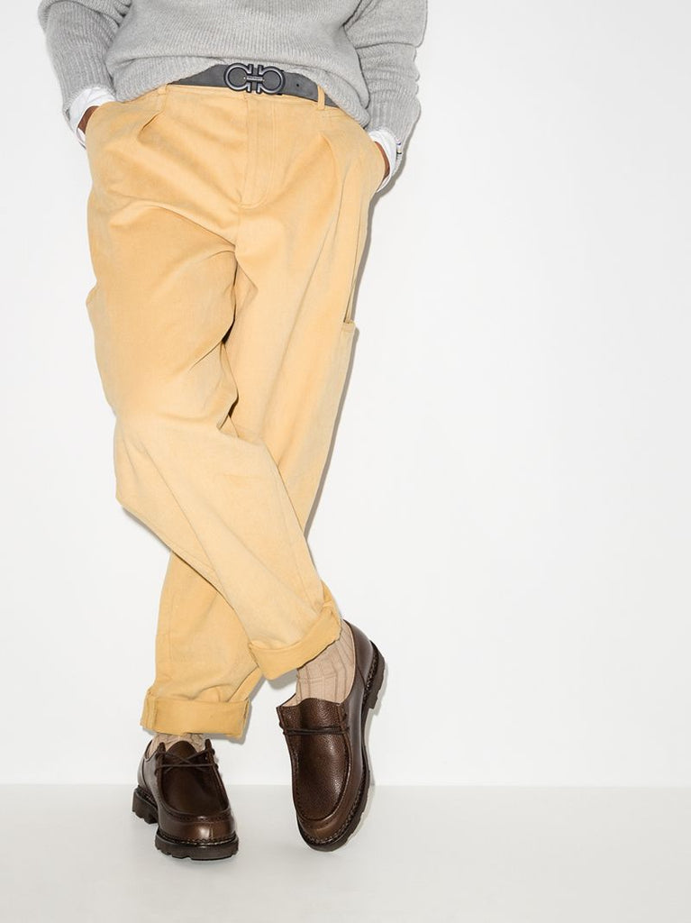 Brown Michael Grain Lace-up Shoes