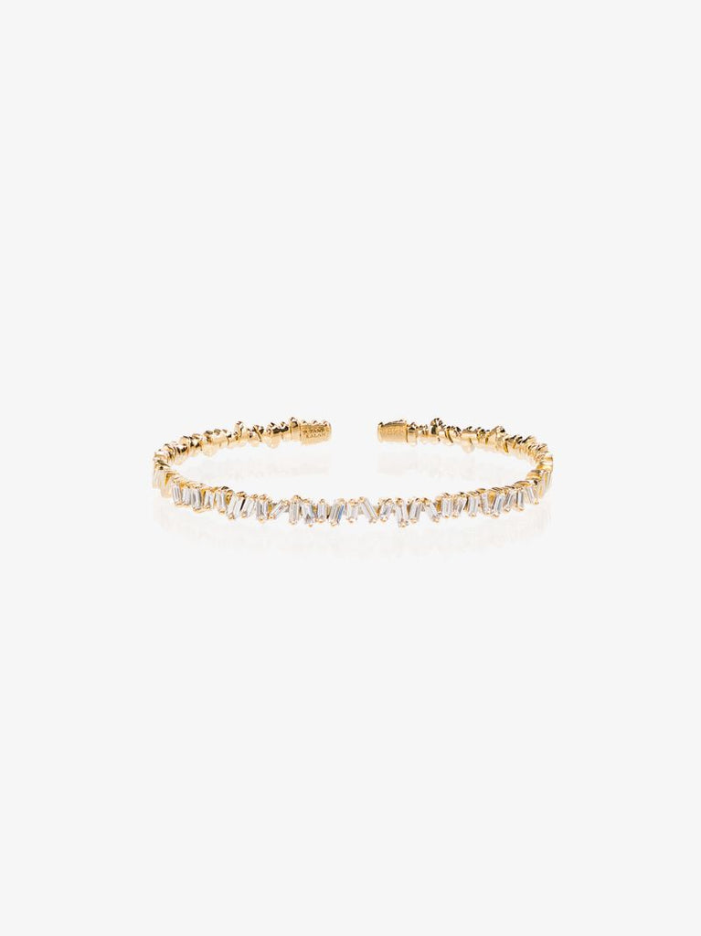 18k Yellow Gold Classic Diamond Bangle