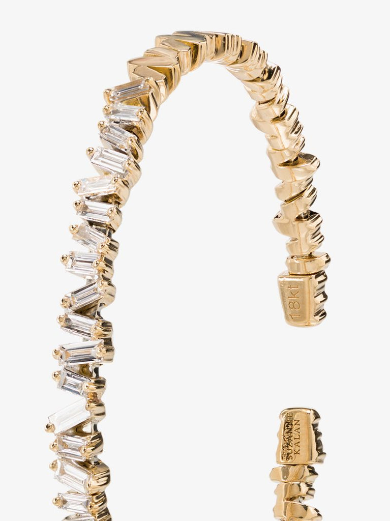 18k Yellow Gold Classic Diamond Bangle