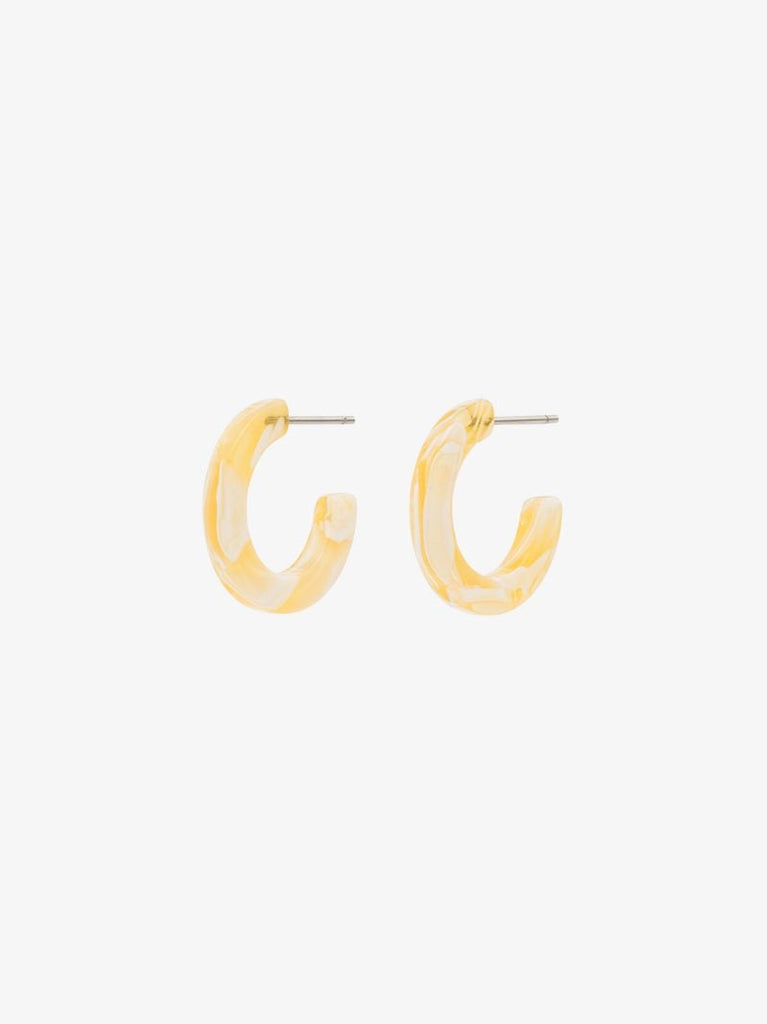 Green Anais Hoop Earrings