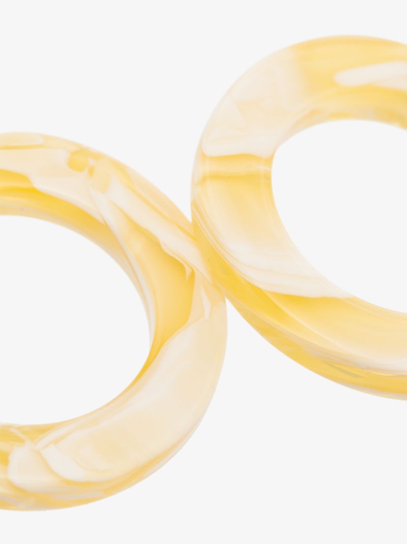 Green Anais Hoop Earrings