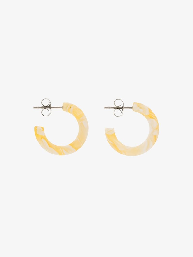 Green Anais Hoop Earrings