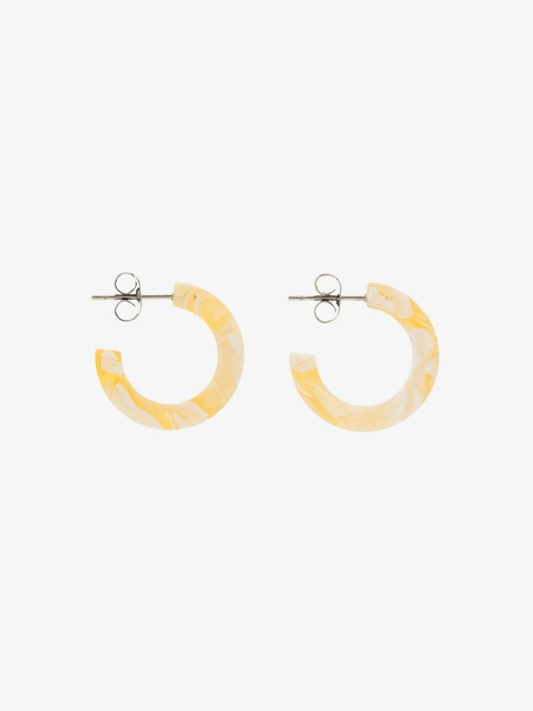 Green Anais Hoop Earrings