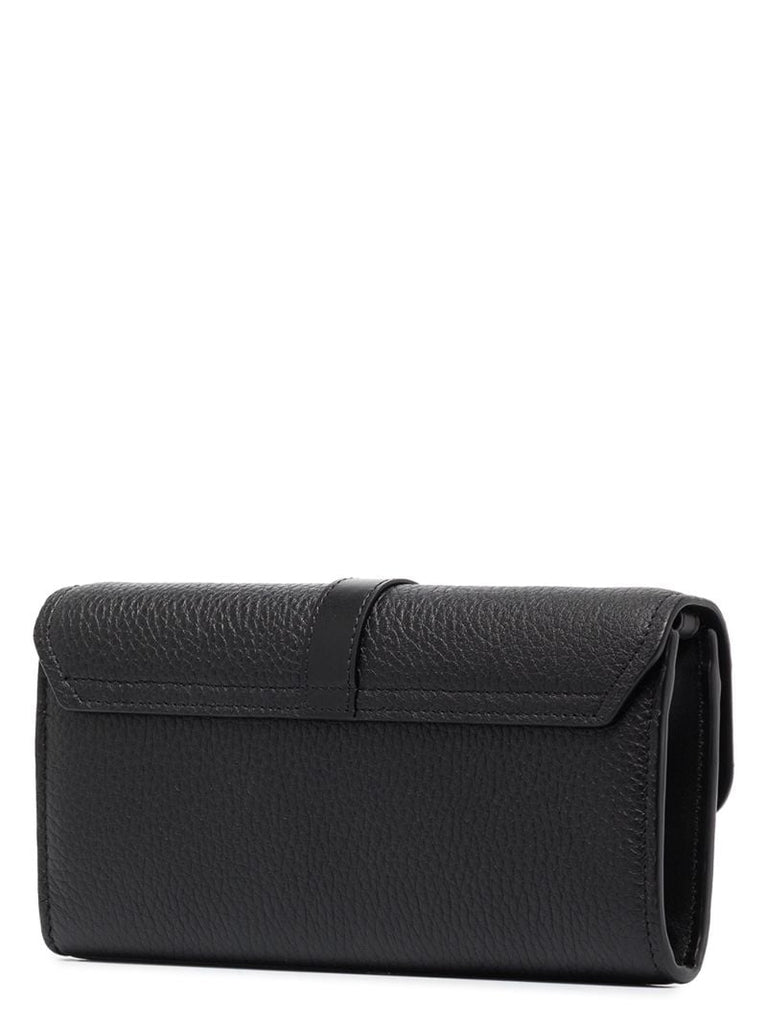 Black Aby Leather Clutch Bag