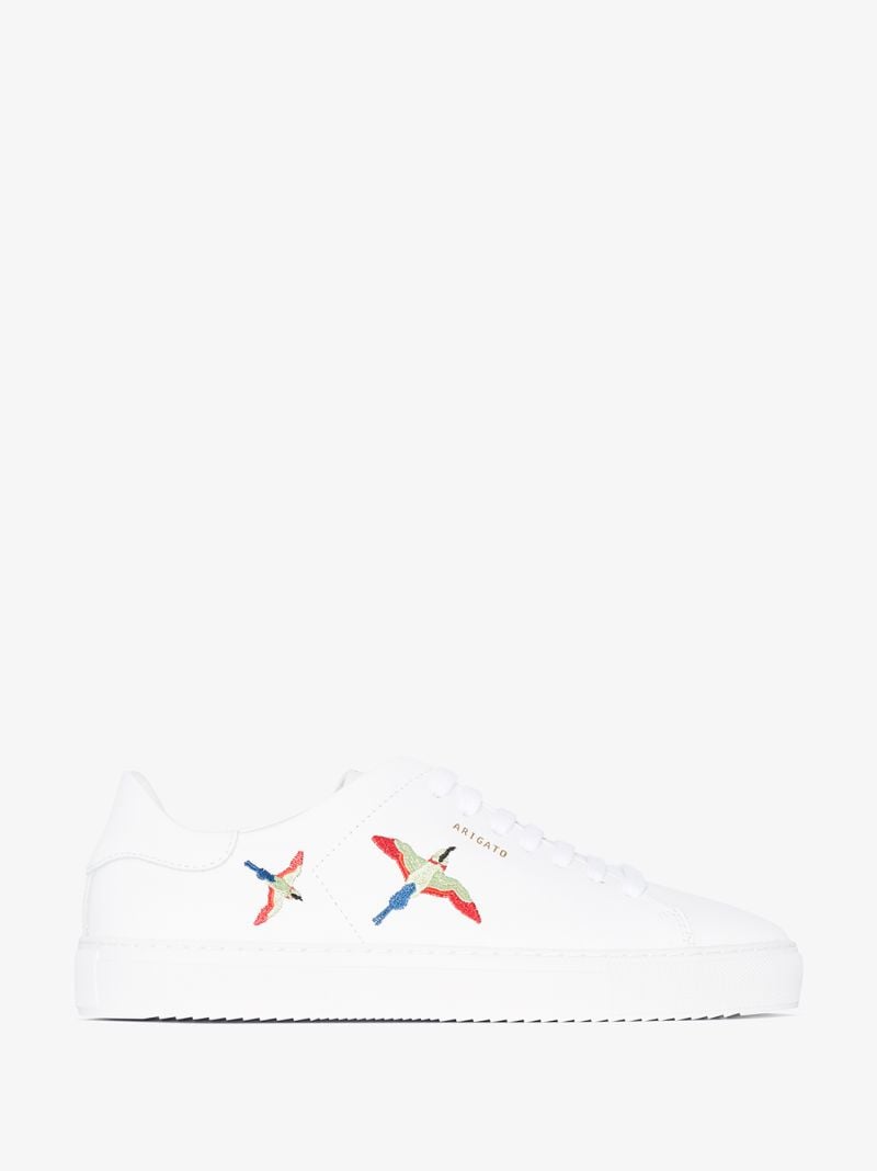 White Clean 90 Bird Leather Sneakers