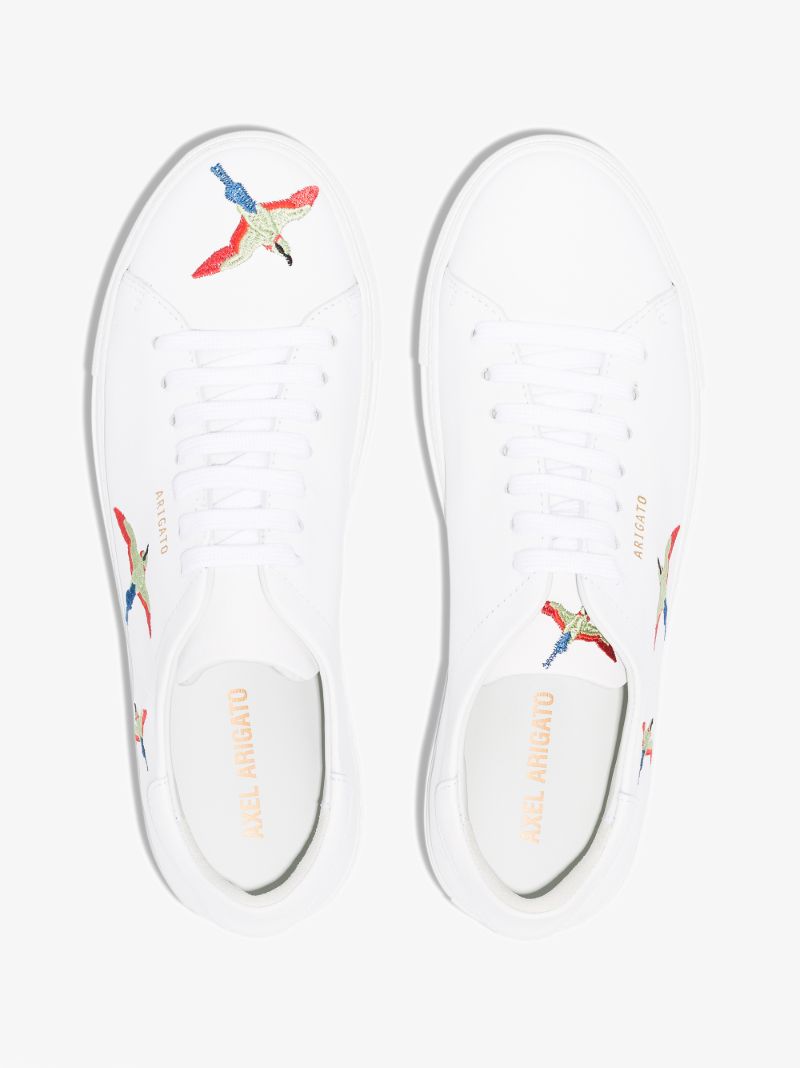 White Clean 90 Bird Leather Sneakers