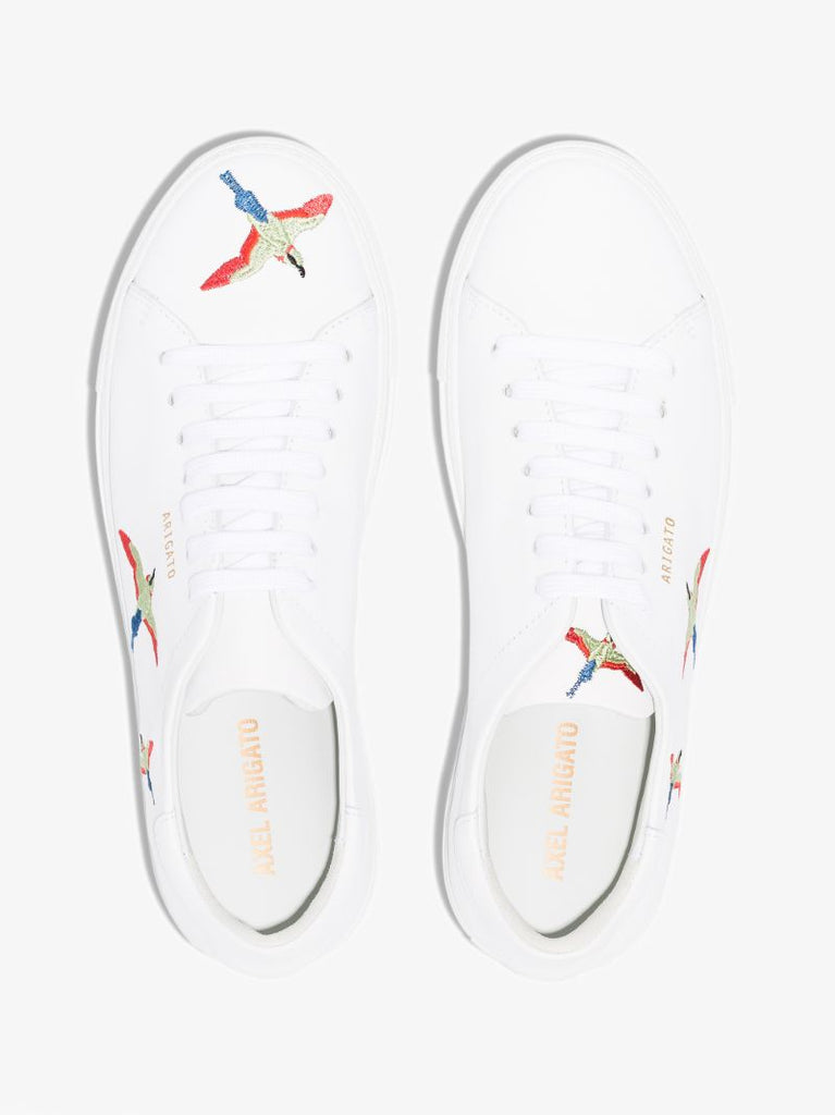 White Clean 90 Bird Leather Sneakers