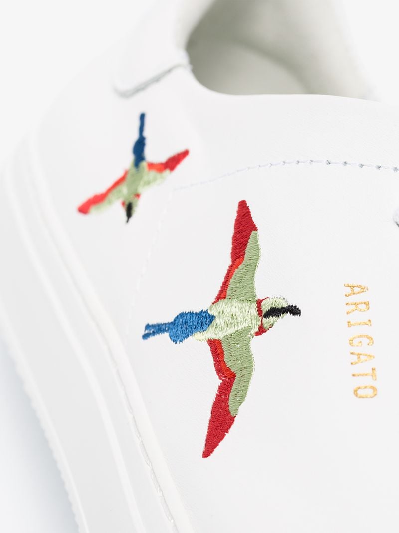 White Clean 90 Bird Leather Sneakers