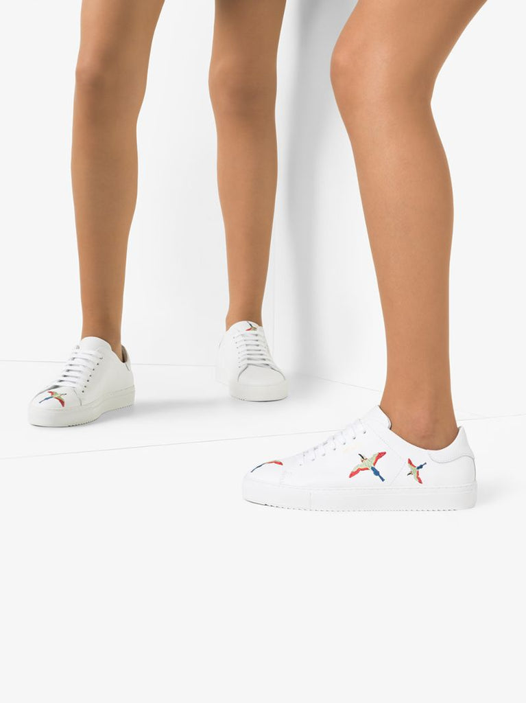White Clean 90 Bird Leather Sneakers