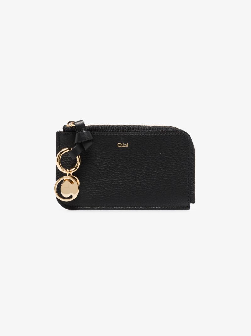 Black Alphabet Leather Wallet