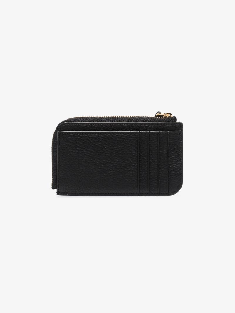 Black Alphabet Leather Wallet