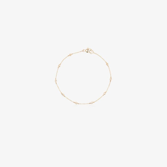 14k Yellow Gold Lulu Jack Diamond Bezel Bracelet