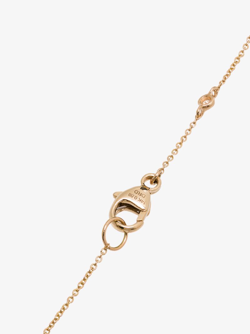 14k Yellow Gold Lulu Jack Diamond Bezel Bracelet