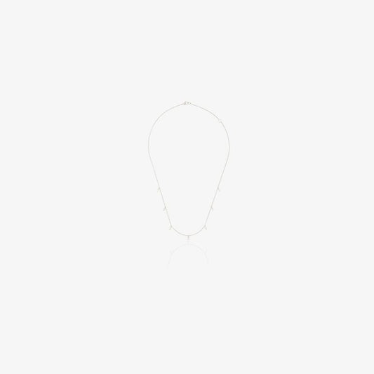 14k White Gold Sophia Ryan Marquise Station Diamond Necklace
