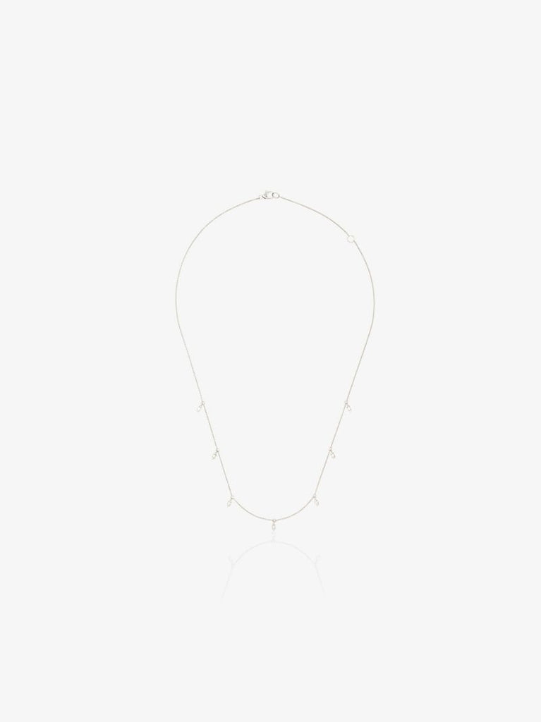 14k White Gold Sophia Ryan Marquise Station Diamond Necklace