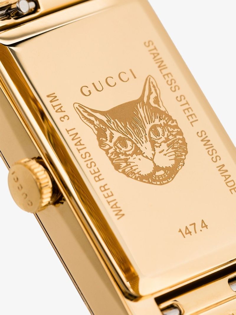 Rectangle Stripe Face Watch