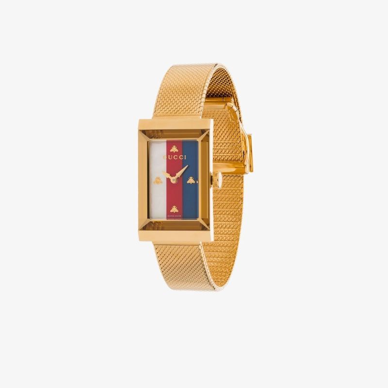 Rectangle Stripe Face Watch