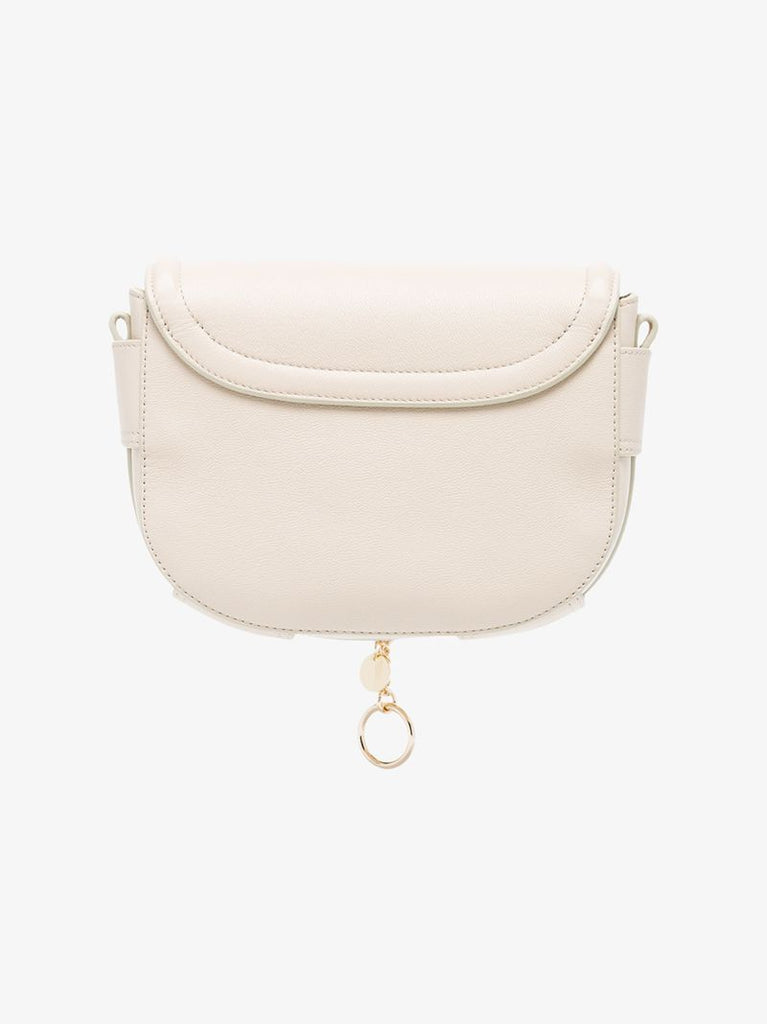 Beige Small Leather Bracelet Bag