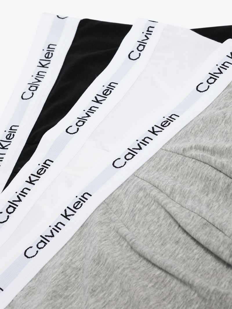 Black, White and Grey Cotton Boxer Briefs Set